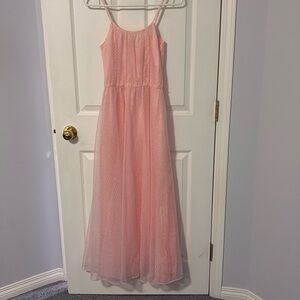 Vintage pink polka dot dress